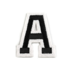 Iron on letters - Black (1 Piece)
