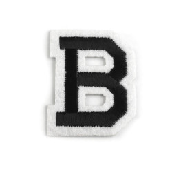 Iron on letters - Black (1 Piece)