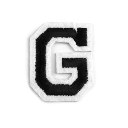 Iron on letters - Black (1 Piece)