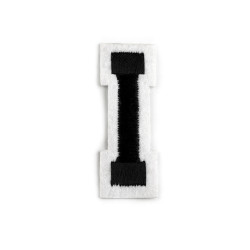 Iron on letters - Black (1 Piece)