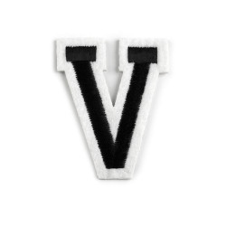 Iron on letters - Black (1 Piece)