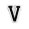 Lettere termoadesive - Nero (1 Pezzo)