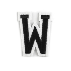 Iron on letters - Black (1 Piece)