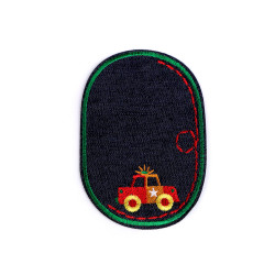 Naprasowanka / łata jeansowa auto - Zieleń pastel (1 Sztuka)