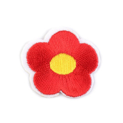 Aufbügler blume - Rot (10 Stücke)