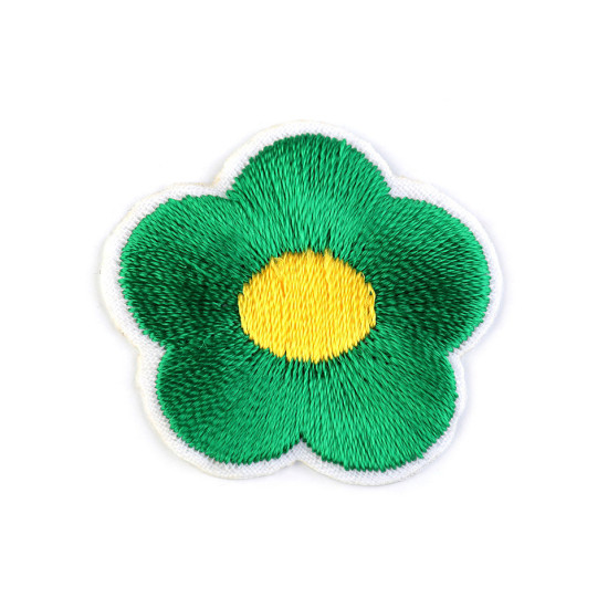 Aplicație termoadezivă floare - Alb (10 Bucăți) Aplicație termoadezivă floare - Alb (10 Bucăți)