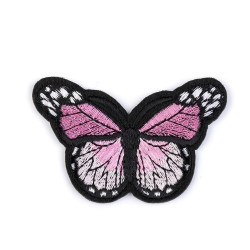 Naprasowanka motyl - Różowy średni (1 Sztuka)