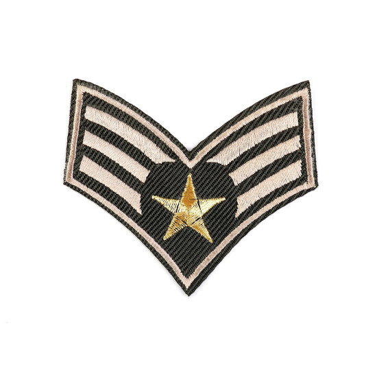 Naprasowanka armia - Zielony khaki (3 Sztuki) Naprasowanka armia - Zielony khaki (3 Sztuki)