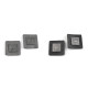 Aplikacja dekoracyjna / naszywka na odzież korona 30x30 mm - Czarny (100 Sztuki) Aplikacja dekoracyjna / naszywka na odzież korona 30x30 mm - Czarny (100 Sztuki)