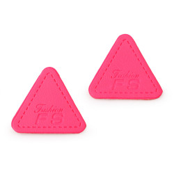 Dísz / felvarrható folt / 25 mm matrica - Rózsaszín neon (10 Darabok)