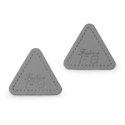 Dísz / felvarrható folt / 25 mm matrica - Szürke (50 Darabok)