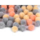 Zsenilia golyó vegyes színek ø8 és 10 mm pompom bojt - Menta (1 Tasak) Zsenilia golyó vegyes színek ø8 és 10 mm pompom bojt - Menta (1 Tasak)