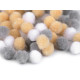 Zsenilia golyó vegyes színek ø8 és 10 mm pompom bojt - Menta (1 Tasak) Zsenilia golyó vegyes színek ø8 és 10 mm pompom bojt - Menta (1 Tasak)