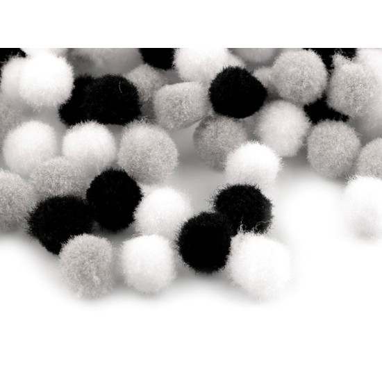 Zsenilia golyó vegyes színek ø8 és 10 mm pompom bojt - Menta (1 Tasak) Zsenilia golyó vegyes színek ø8 és 10 mm pompom bojt - Menta (1 Tasak)