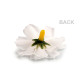 Bouton de marguerite artificielle, ø 3, ø 4 cm - Blanc (10 Pièces)