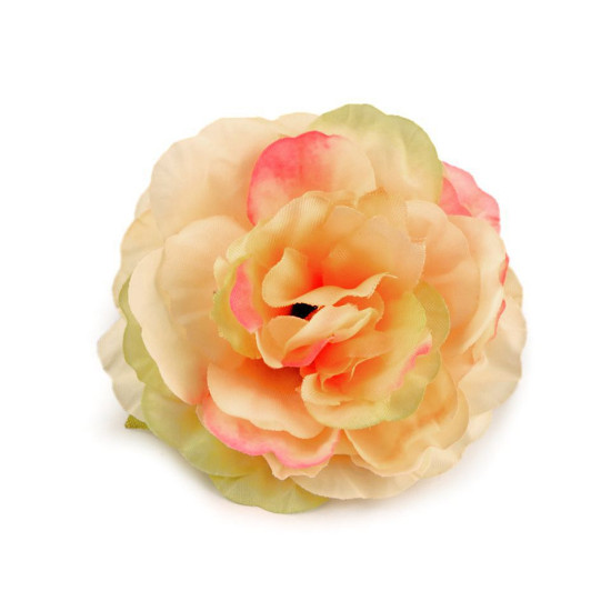 Artificial rose head ø6.5 cm - Salmon (100 Pieces)
