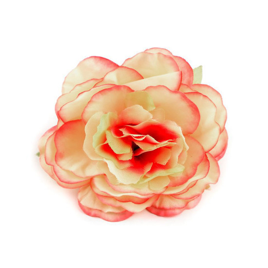 Artificial rose head ø6.5 cm - Salmon (100 Pieces)