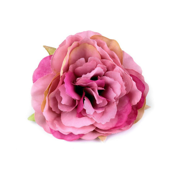 Artificial rose head ø6.5 cm - Salmon (100 Pieces)