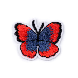 Naprasowanka motyl - Czerwony ciemn (10 Sztuki)