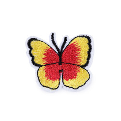 Naprasowanka motyl - Żółty (10 Sztuki)