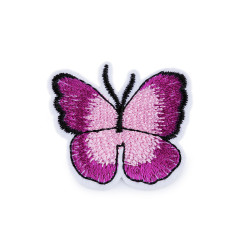 Naprasowanka motyl - Fioletowo-różowy (10 Sztuki)