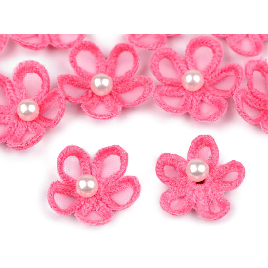 Kwiatek monofilowy z perełką ø2,5 cm - Niebieskiwrzos (10 Sztuki) Kwiatek monofilowy z perełką ø2,5 cm - Niebieskiwrzos (10 Sztuki)