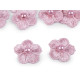 Embroidery flower with pearl bead ø2 cm - Cream lightest (10 Pieces) Embroidery flower with pearl bead ø2 cm - Cream lightest (10 Pieces)