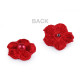 Embroidery flower with pearl bead ø2 cm - Cream lightest (10 Pieces) Embroidery flower with pearl bead ø2 cm - Cream lightest (10 Pieces)