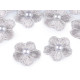Embroidery flower with pearl bead ø2 cm - Cream lightest (10 Pieces) Embroidery flower with pearl bead ø2 cm - Cream lightest (10 Pieces)