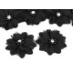 Kwiatek z szlifowanym kamyczkiem i koralikami do przyszycia / przyklejenia ø5 cm - Stary róż (10 Sztuki) Kwiatek z szlifowanym kamyczkiem i koralikami do przyszycia / przyklejenia ø5 cm - Stary róż (10 Sztuki)