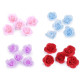 Artificial rose flower head ø2.8 cm - Blue light (30 Pieces)