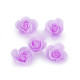 Artificial rose flower head ø2.8 cm - Blue light (30 Pieces)