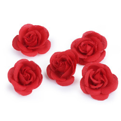 Sztuczny kwiat róża ø2,8 cm - Czerwony (30 Sztuki)