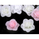 Artificial rose flower head ø2.8 cm - Blue light (30 Pieces)