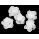 Artificial rose flower head ø2.8 cm - Blue light (30 Pieces)