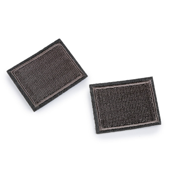 Felvasalható folt / lyuk javításra 3x4 cm - Fekete (10 Darabok)