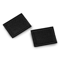 Felvasalható folt / lyuk javításra 3x4 cm - Fekete (10 Darabok)