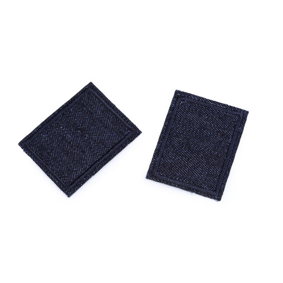 Felvasalható folt / lyuk javításra 3x4 cm - Fekete (10 Darabok)