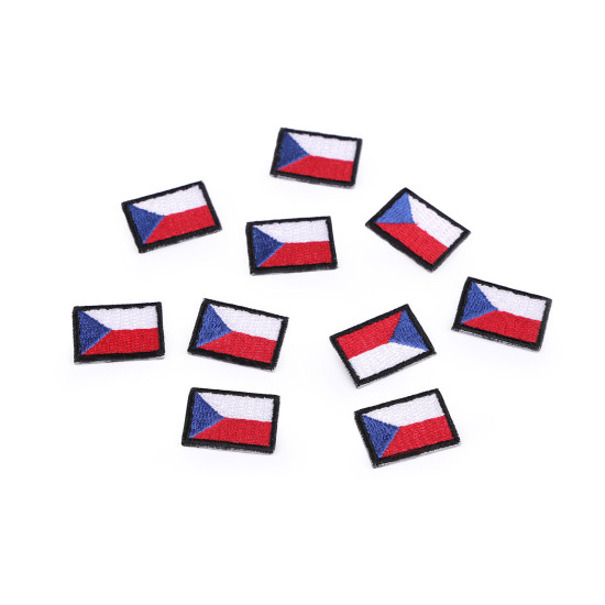 Mini patch thermocollant drapeau tchèque - Comme sur la photo (30 Pièces) Mini patch thermocollant drapeau tchèque - Comme sur la photo (30 Pièces)