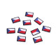 Mini patch thermocollant drapeau tchèque - Comme sur la photo (30 Pièces) Mini patch thermocollant drapeau tchèque - Comme sur la photo (30 Pièces)