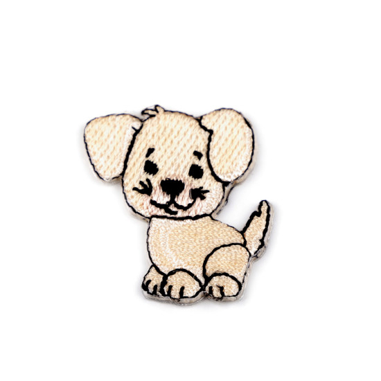 Toppa termoadesiva, motivo: animali - Crema (10 Pezzi)