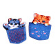 Écusson/patch à coudre, chat dans une poche - Bleu bébé (40 Pièces) Écusson/patch à coudre, chat dans une poche - Bleu bébé (40 Pièces)
