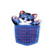 Écusson/patch à coudre, chat dans une poche - Bleu bébé (40 Pièces) Écusson/patch à coudre, chat dans une poche - Bleu bébé (40 Pièces)