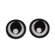 Iron-on patch / iron-on eyes ø38 mm - Dark grey (40 Pieces) Iron-on patch / iron-on eyes ø38 mm - Dark grey (40 Pieces)