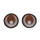 Iron-on patch / iron-on eyes ø38 mm - Dark grey (40 Pieces) Iron-on patch / iron-on eyes ø38 mm - Dark grey (40 Pieces)