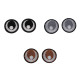 Iron-on patch / iron-on eyes ø38 mm - Dark grey (40 Pieces) Iron-on patch / iron-on eyes ø38 mm - Dark grey (40 Pieces)