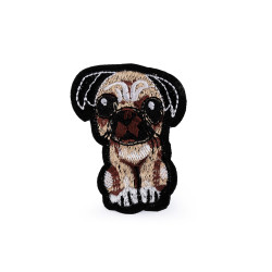 Aufbügler hund - Beige (1 Stück)