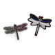 Iron-on patch dragonfly - Light pink (10 Pieces) Iron-on patch dragonfly - Light pink (10 Pieces)