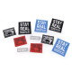 Applique / sew-on patch / label, mix - Mix (10 Pieces) Applique / sew-on patch / label, mix - Mix (10 Pieces)