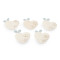 Aapplique / sew-on patch strawberry, heart - Creamy light (10 Pieces)